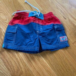 Little Legends Kids' Red and Blue Cargo swimsuit
